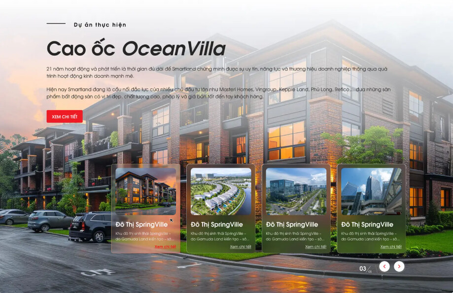 thiết kế website bất động sản