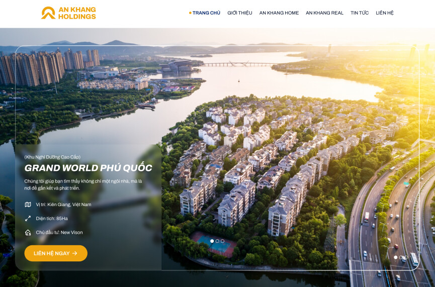 thiết kế website bất động sản