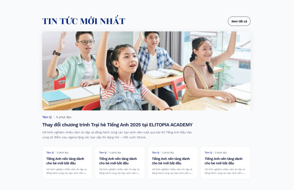 thiết kế web giáo dục