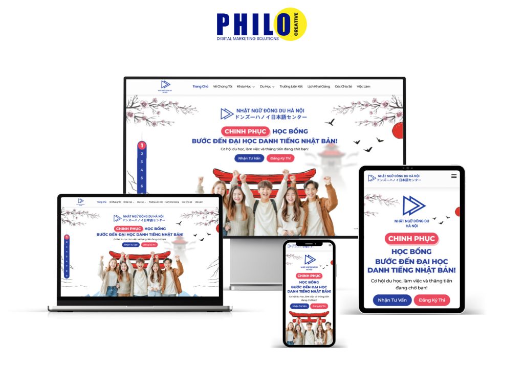 thiết kế web giáo dục