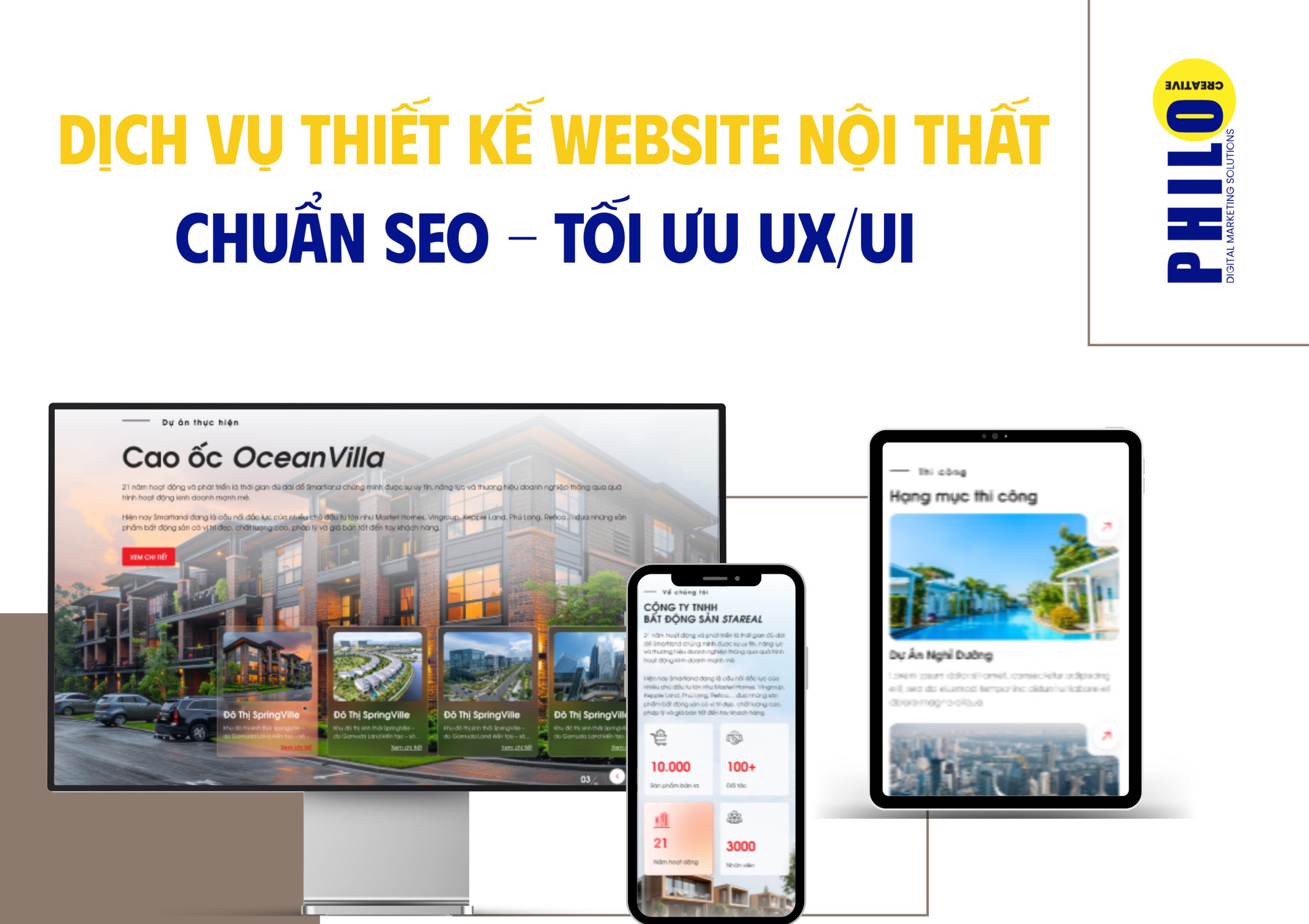 thiết kế website nội thất